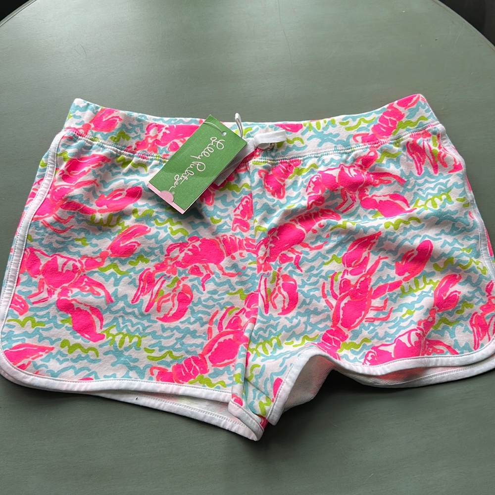 Lilly Pulitzer little Chrissir short lobster Sz XL 12/14 girls